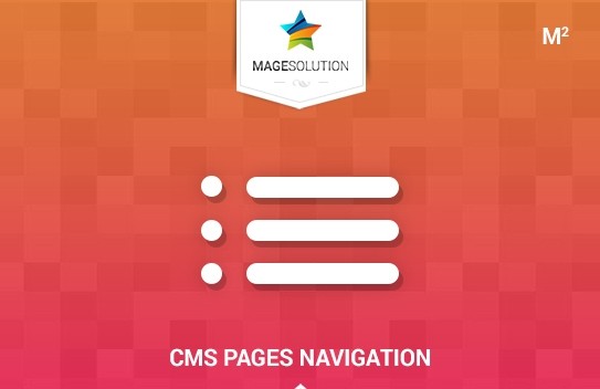 Magento 2 CMS Pages Navigation