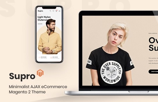 Supro - Minimalist AJAX Magento 2 Theme